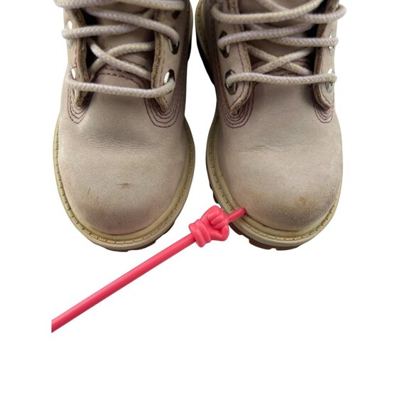 Timberland Toddler Boys Nubuck Boots Size‎ 6 Beige Lace-Up - Picture 3 of 7